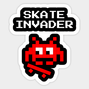 Skate Invader Sticker